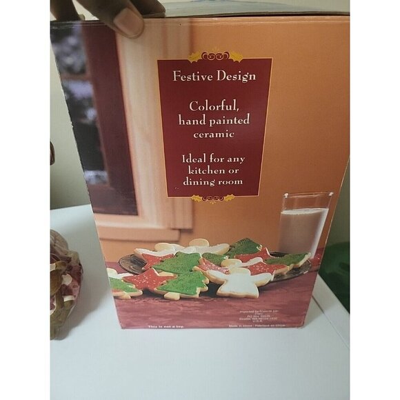 Festive Design Colorful Hand Painted Ceramic Santa Claus cookie jar 13 inches - Picture 13 of 16